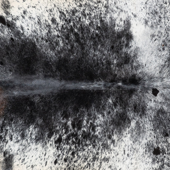 Brazilian Black Salt and Pepper Cowhide Rug Size 8'1" L x 7'7" W 9965