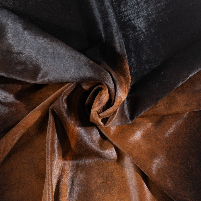 Brazilian Mahogany Cowhide Rug Size 8'2" L x 7'0" W 9969