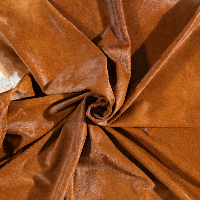 Brazilian Brown Cowhide Rug Size 8'3" L x 6'11" W 9996