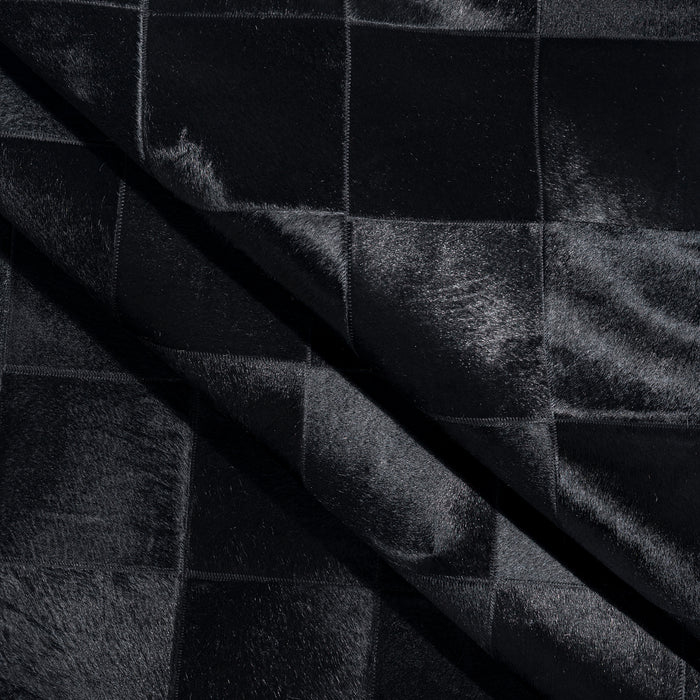 Rhodes Black Cowhide Rug