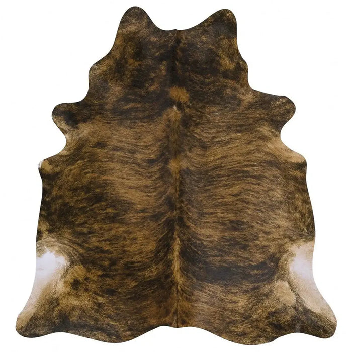 Brindle Brazilian Cowhide Rug, Natural Suede Leather | eCowhides