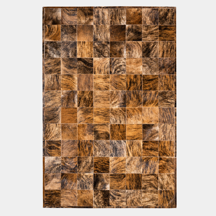 Brindle Patchwork Cowhide Rug