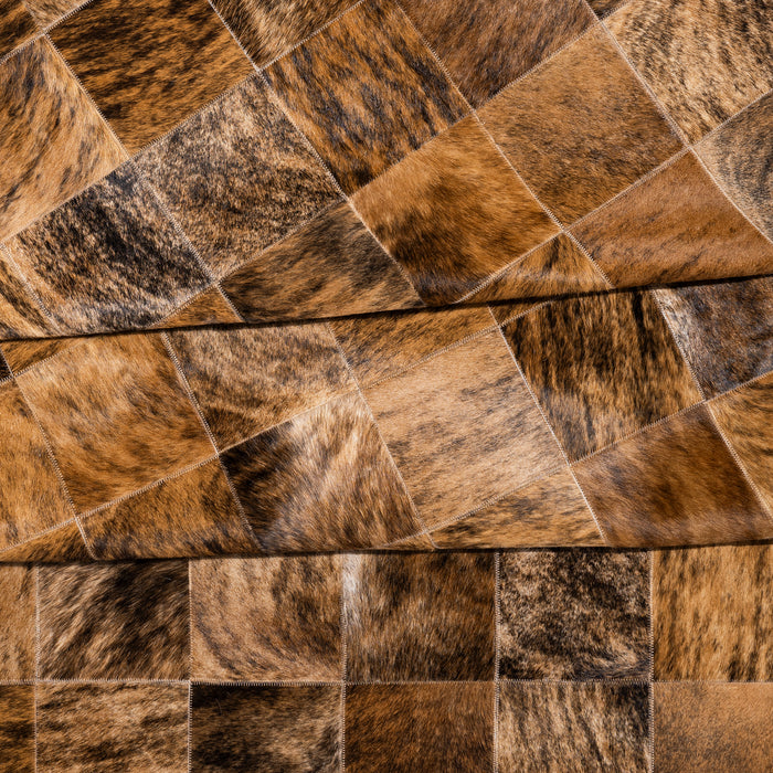 Brindle Patchwork Cowhide Rug