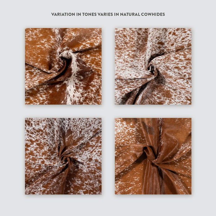 Salt and Pepper Brown Brazilian Cowhide Rug: LARGE