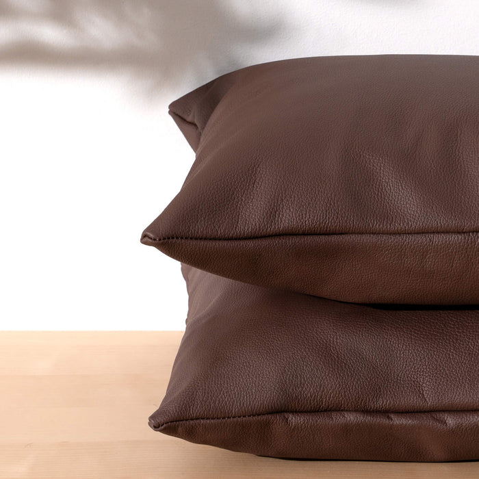 Cocoa Leather Pillow
