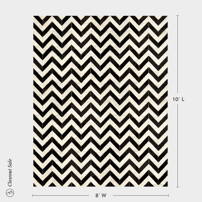 CAPRI Cowhide Rug Size 10 x 8 Feet on Sale