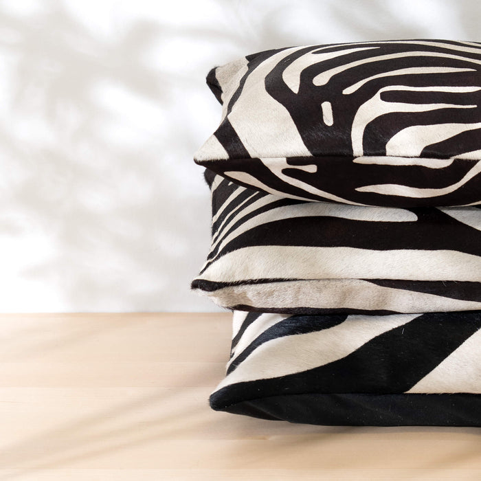 Zebra Cowhide Pillow