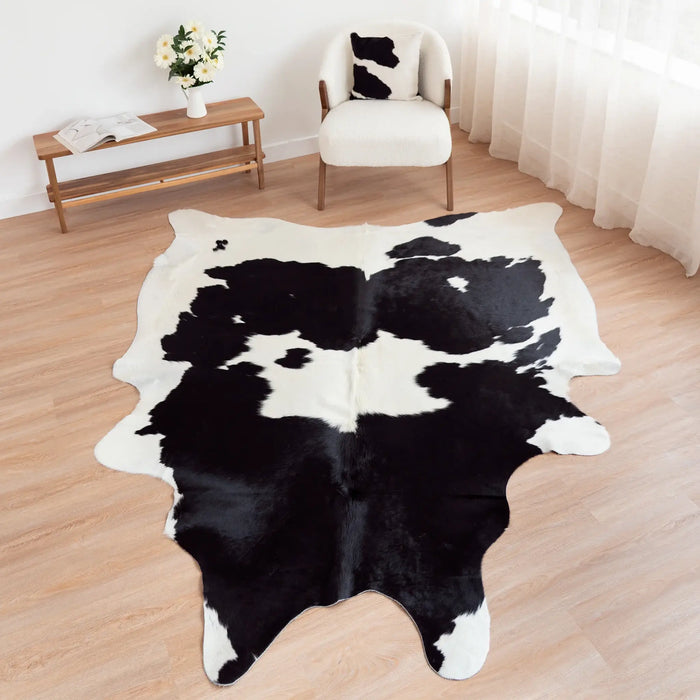 Black and White Cowhide Rug
