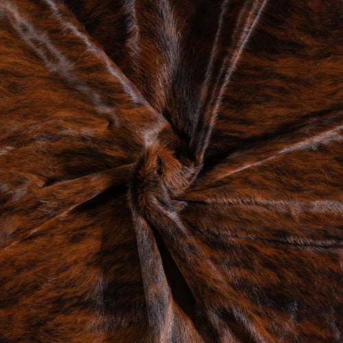 Brazilian Brindle Cowhide Rug Size 7'1" L x 6'8" W 3588