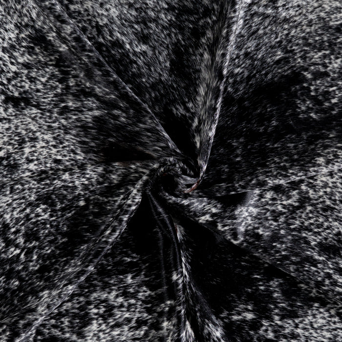 Brazilian Black Salt and Pepper Cowhide Rug Size 8'3" L x 6'9" W 5307