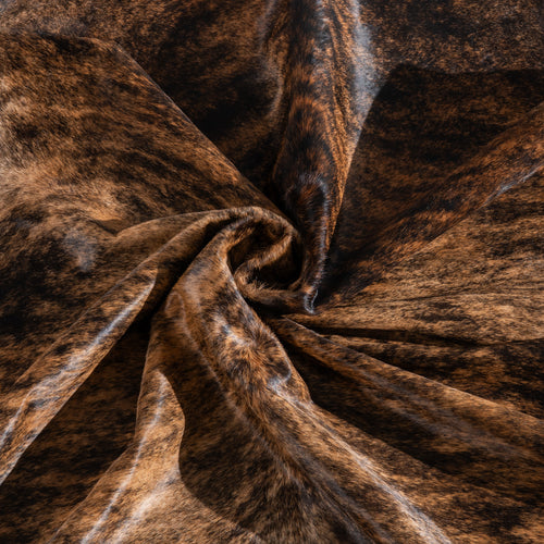Brindle Cowhide Rug Size 7'11" L x 7'3" W 6401