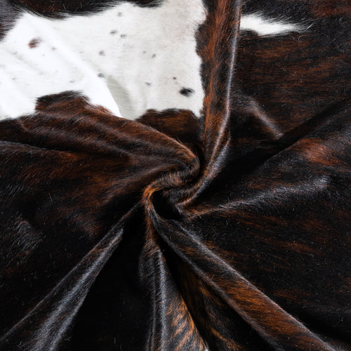 Tricolor Cowhide Rug Size 7'3" L x 7'1" W 5003