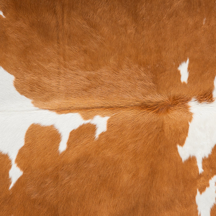 Brown and White Cowhide Rug Size 7'5" L x 7'3" W 5403