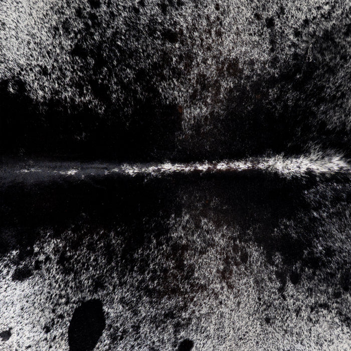 Brazilian Black Salt and Pepper Cowhide Rug Size 8'1" L x 7'3" W 5310