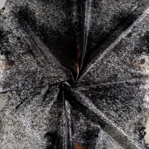 Brazilian Black Salt and Pepper Cowhide Rug Size 7'11" L x 7'2" W 5311