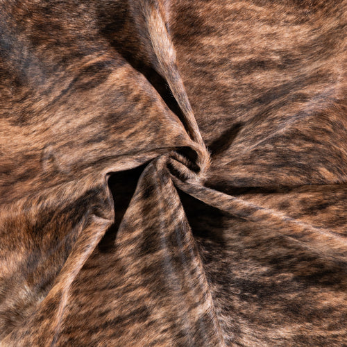 Brazilian Brindle Cowhide Rug Size 6'8" L x 6'8" W 5611