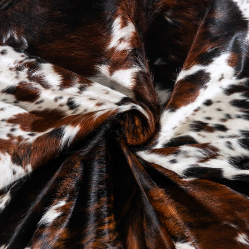 Tricolor Cowhide Rug Size 8'0" L x 7'0" W 6205