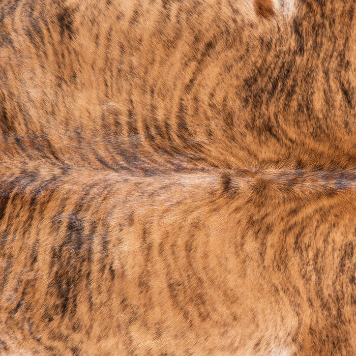 Brazilian Brindle Cowhide Rug Size 6'11" L x 6'1" W 5615