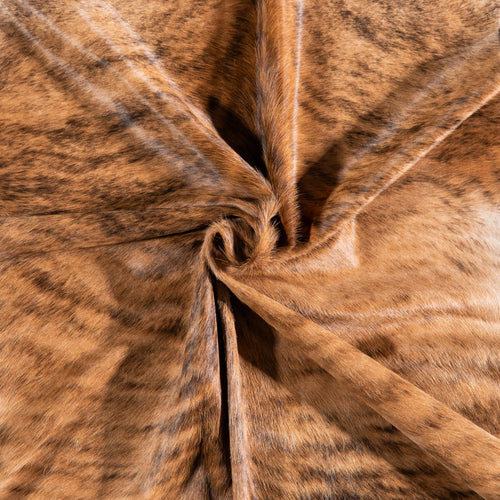 Brazilian Brindle Cowhide Rug Size 6'11" L x 6'1" W 5615