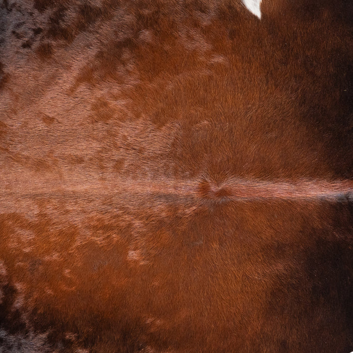 Brazilian Mahogany Cowhide Rug Size 7'0" L x 6'8" W 5816