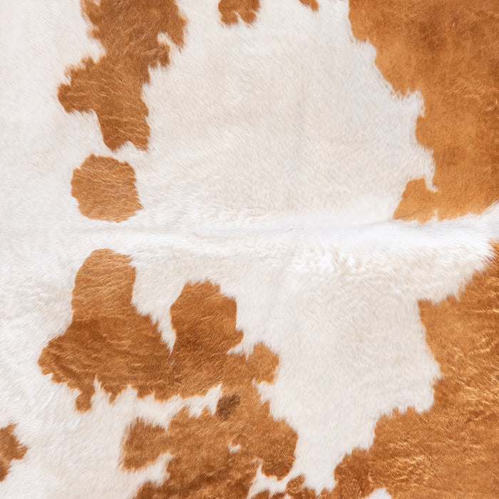 Brazilian Brown and White Cowhide Rug Size 8'3" L x 7'6" W 6017