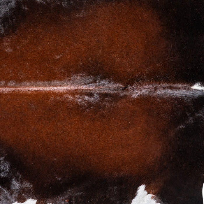 Brazilian Mahogany Cowhide Rug Size 6'10" L x 6'3" W 5818