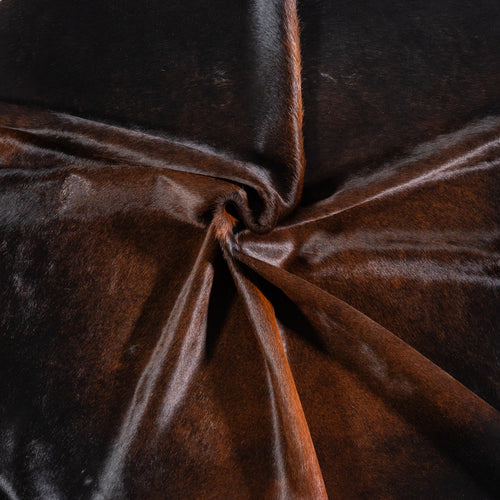 Brazilian Mahogany Cowhide Rug Size 6'8" L x 5'7" W 4600