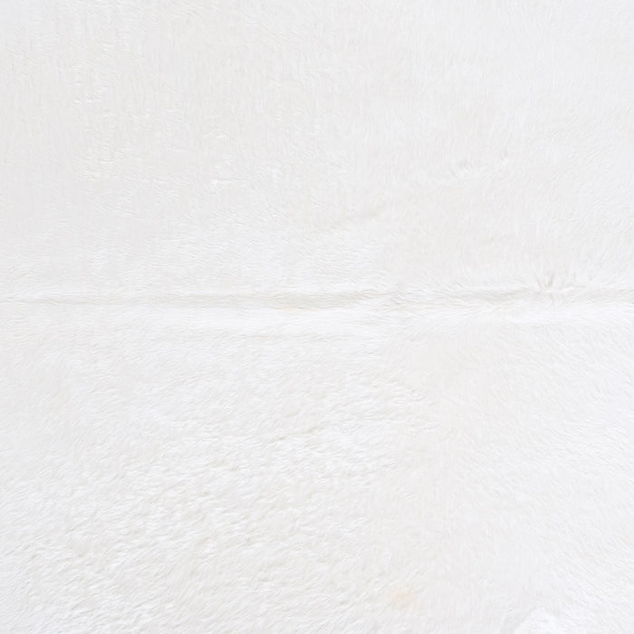 Brazilian White Cowhide Rug Size 7'4" L x 6'5" W 6020