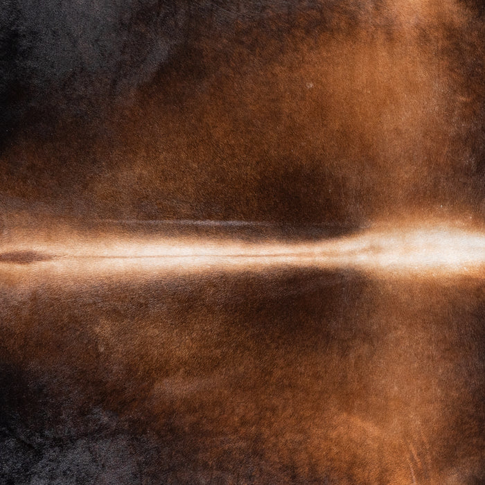 Brazilian Mahogany Cowhide Rug Size 7'4" L x 6'4" W 5821