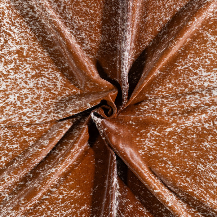 Brazilian Brown Salt and Pepper Cowhide Rug Size 8'4" L x 7'4" W 5322