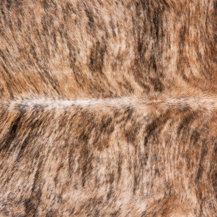 Brazilian Brindle Cowhide Rug Size 7'0" L x 6'3" W 5623