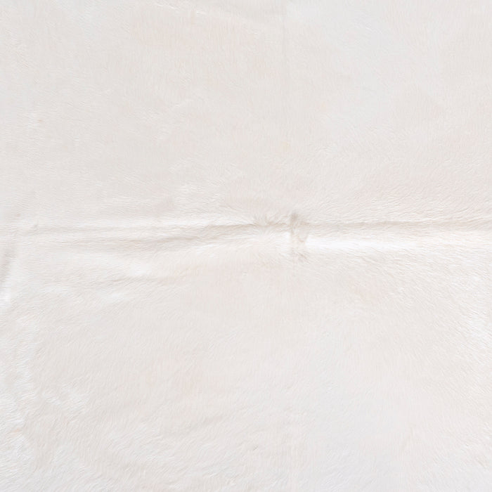 Brazilian White Cowhide Rug Size 6'9" L x 6'1" W 6022