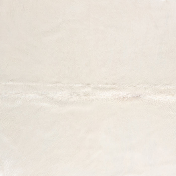 Brazilian White Cowhide Rug Size 6'9" L x 6'2" W 6023