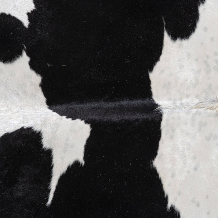 Black and White Cowhide Rug Size 7'10" L x 6'11" W 6212
