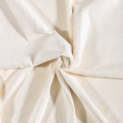 Brazilian White Cowhide Rug Size 6'9" L x 6'2" W 6023