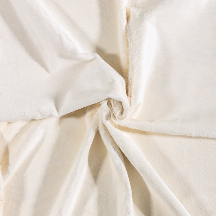 Brazilian White Cowhide Rug Size 6'9" L x 6'2" W 6023