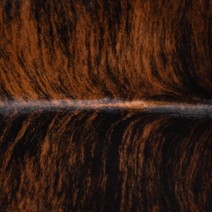 Brazilian Dark Brindle Cowhide Rug Size 7'8" L x 7'3" W 3601