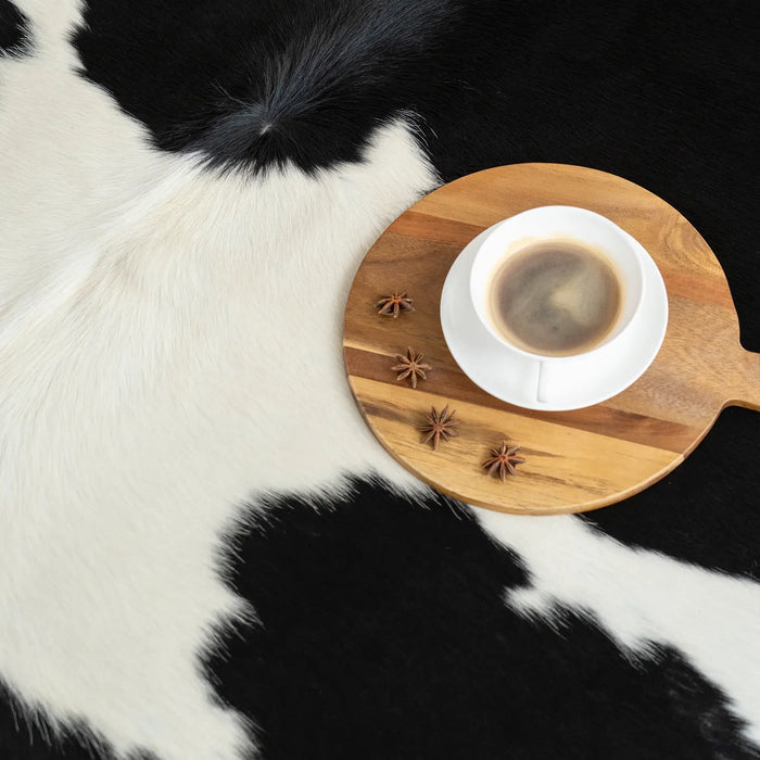 Black and White Cowhide Rug