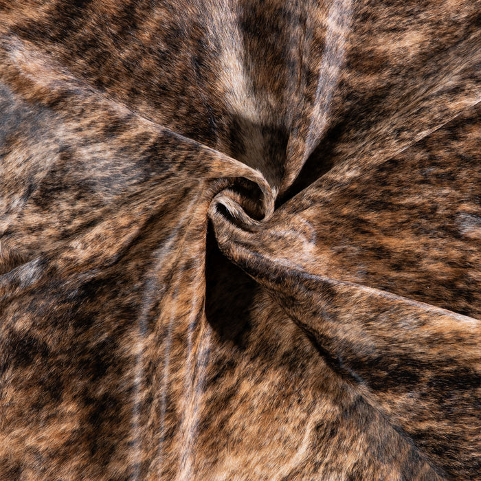 Brazilian Brindle Cowhide Rug Size 7'3" L x 6'4" W 5626