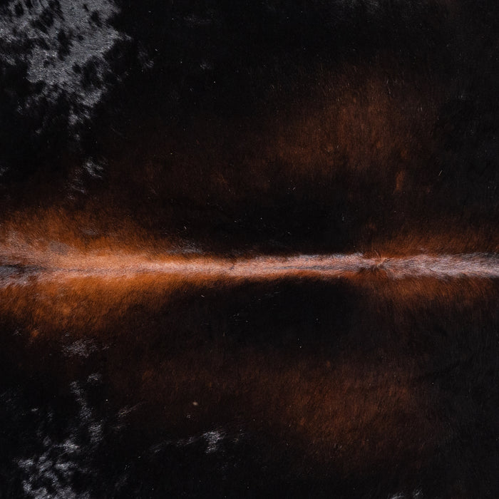 Brazilian Mahogany Cowhide Rug Size 7'0" L x 6'8" W 4609