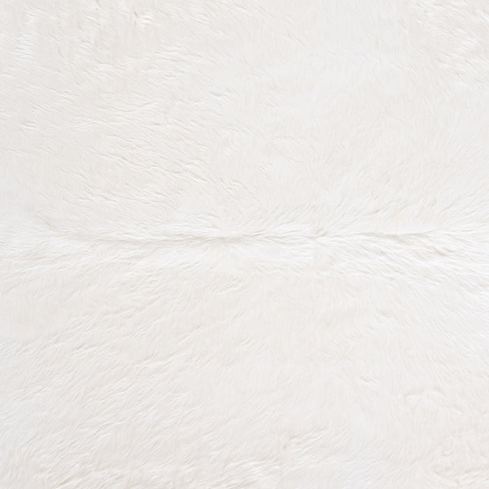 Brazilian White Cowhide Rug Size 8'4" L x 6'8" W 6026