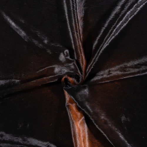 Brazilian Mahogany Cowhide Rug Size 7'0" L x 6'8" W 4609