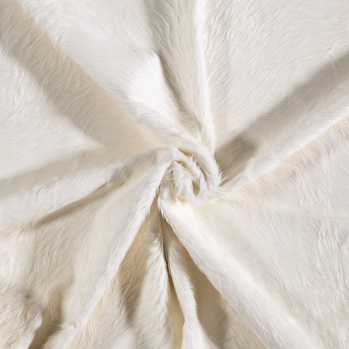 Brazilian White Cowhide Rug Size 8'4" L x 6'8" W 6026