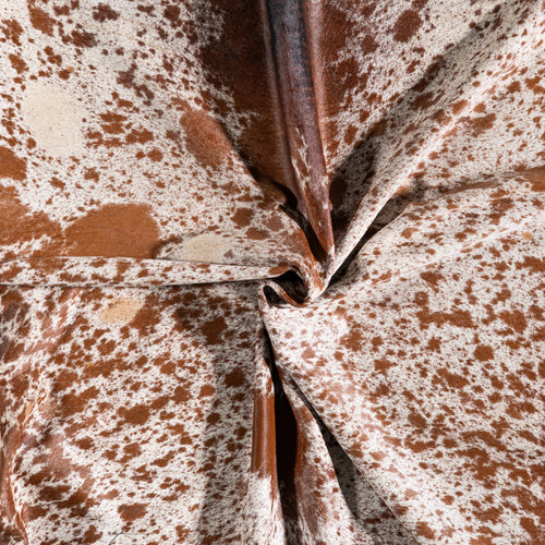 Brazilian Brown Salt and Pepper Cowhide Rug Size 7'1" L x 6'11" W 5328