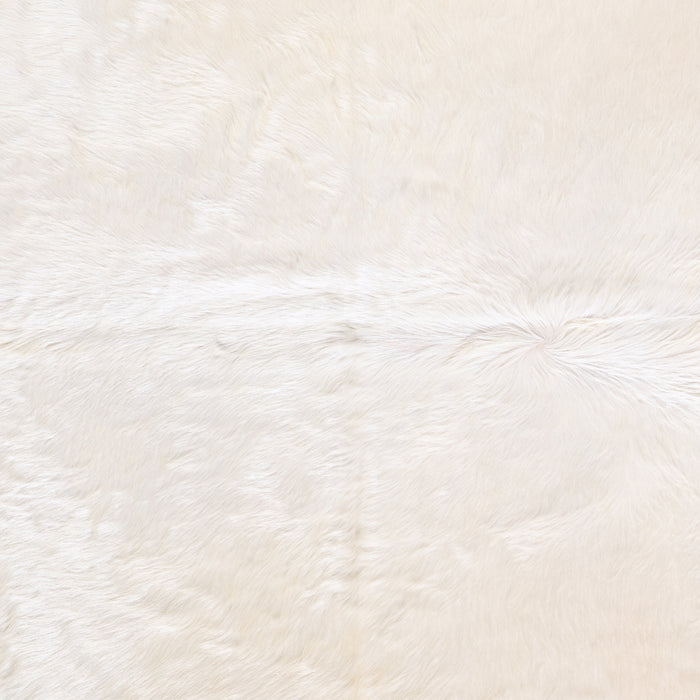 Brazilian White Cowhide Rug Size 5'9" L x 5'1" W 6027