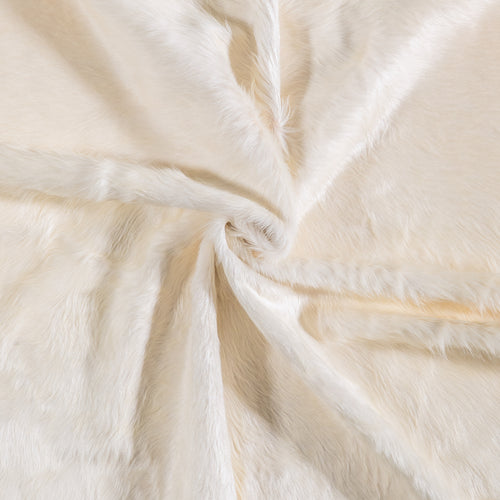 Brazilian White Cowhide Rug Size 5'9" L x 5'1" W 6027