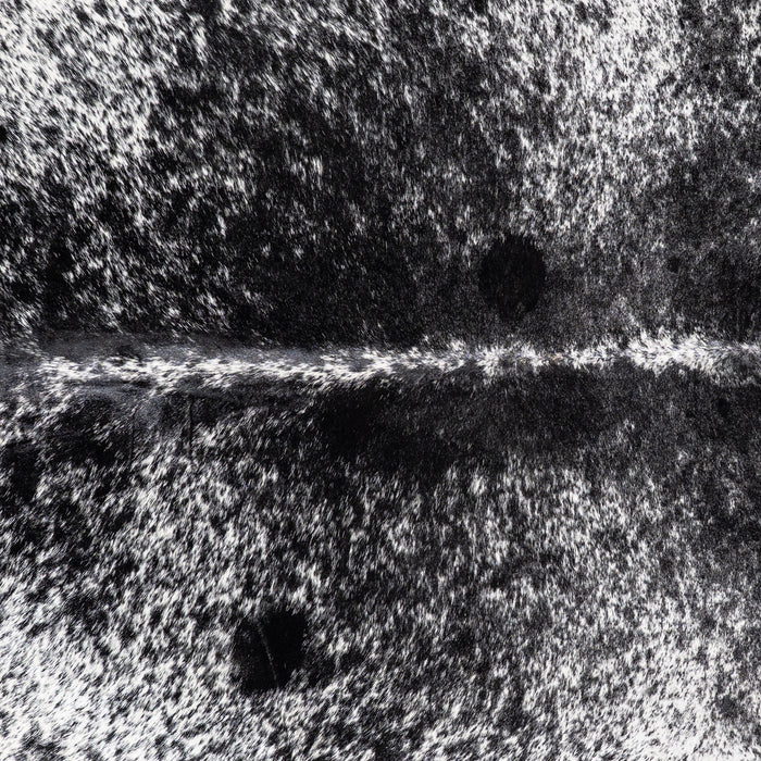 Brazilian Black Salt and Pepper Cowhide Rug Size 6'7" L x 5'9" W 5830