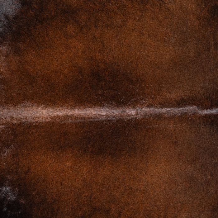 Brazilian Mahogany Cowhide Rug Size 6'10" L x 6'7" W 4613