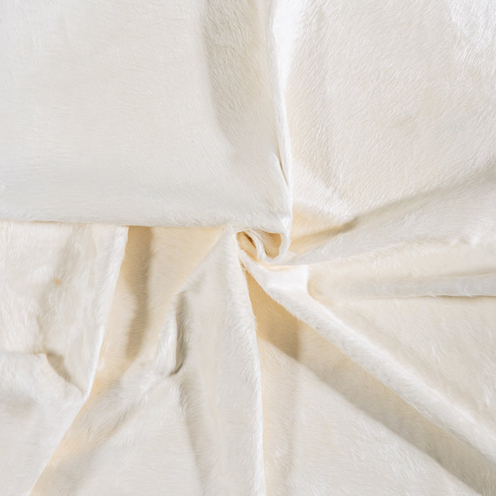 Brazilian White Cowhide Rug Size 8'5" L x 6'10" W 6030