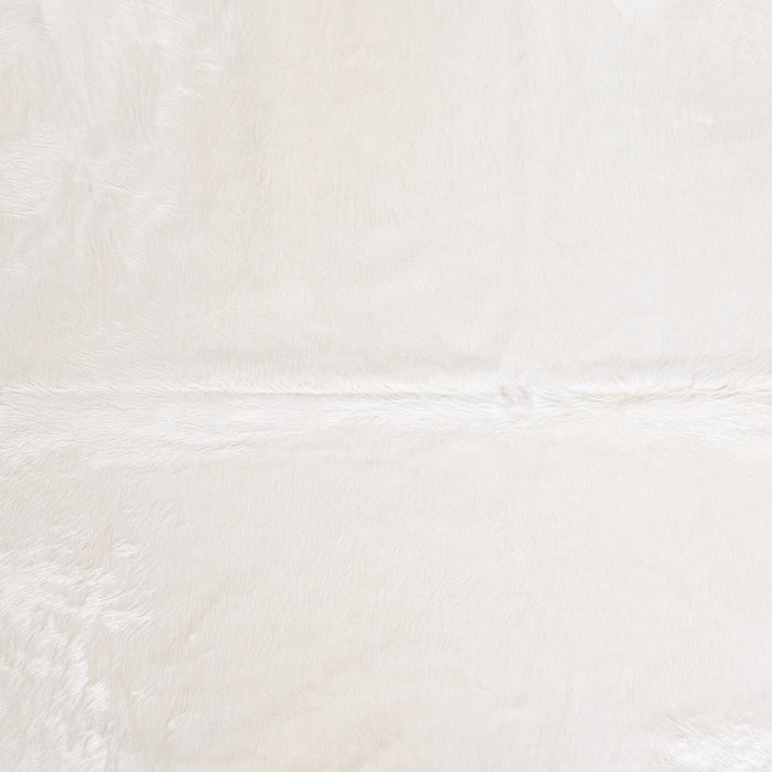Brazilian White Cowhide Rug Size 8'6" L x 6'11" W 6031